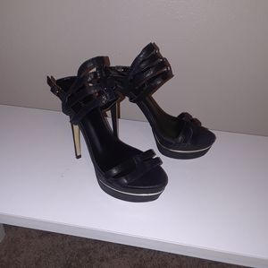 Bebe black stillettos